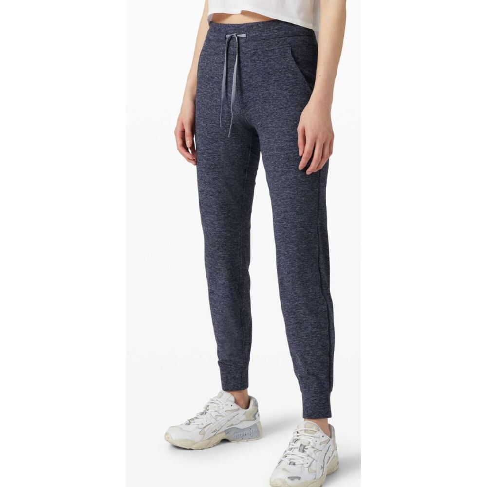 Lululemon Ready to Rulu Pant 29" Heathered Peri Purple Black Size 4